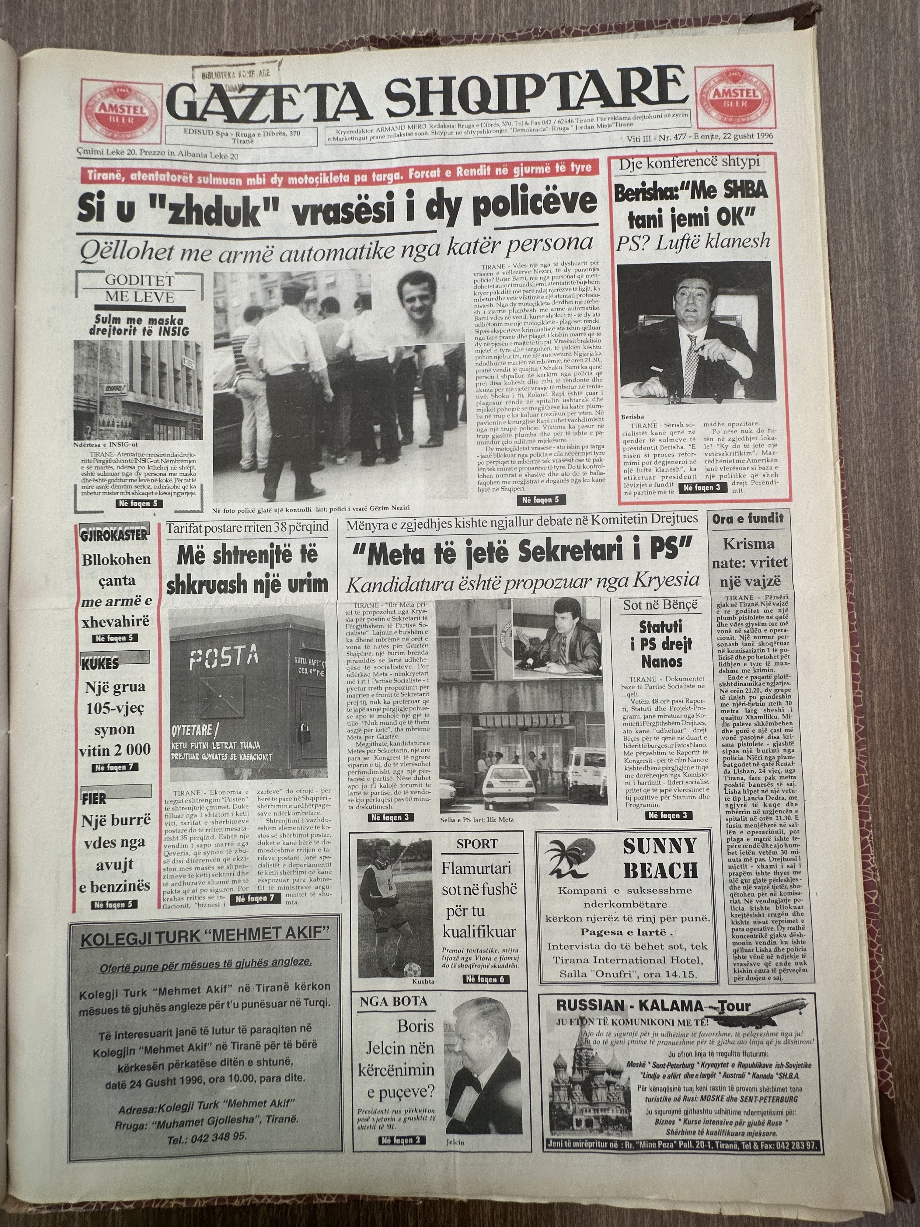 Gazeta Shqiptare 1999-08-22
